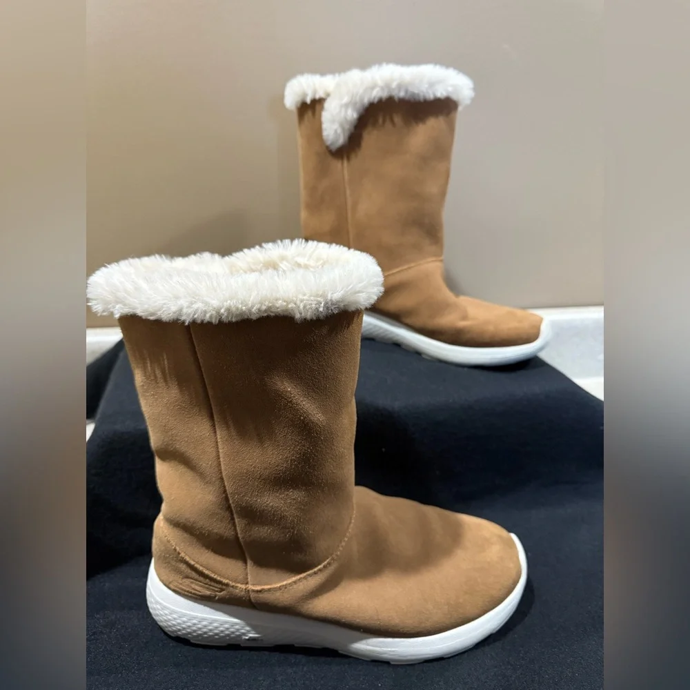 SKECHERS Leather SUEDE Boots GOGA Mat